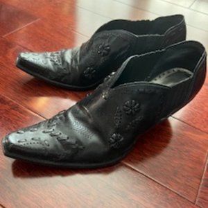 BCBGirls Leather Western Booties